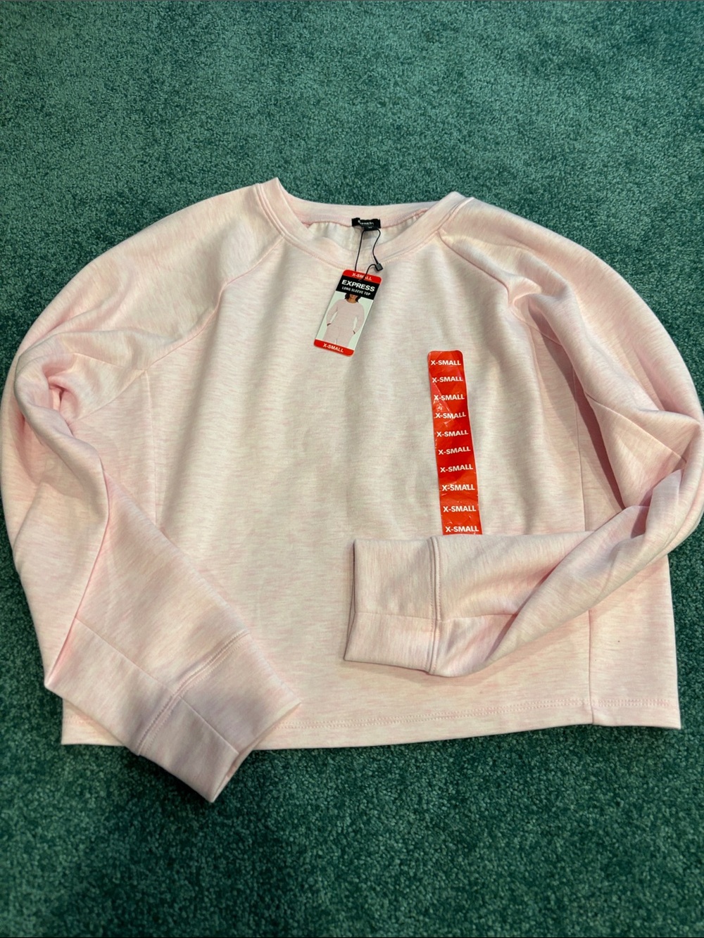 NWT Express Women’s Pink Long Sleeve Top Shirt Size XS